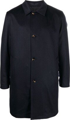 Button-Up Cashmere Coat