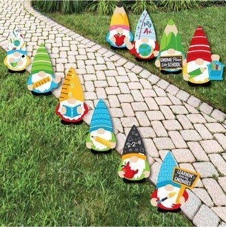 Big Dot Of Happiness School Gnomes - Lawn Decor - Outdoor Teacher & Classroom YardÂ Decor - 10 Piece
