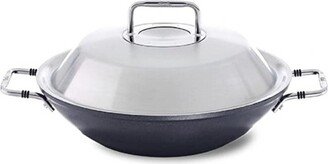 Adamant Nonstick Wok Pan with Stainless Steel Lid, For All Cooktops, 12