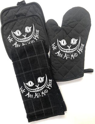 We Are All Mad Here Oven Mitt Set