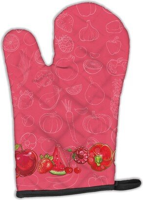 Fruits and Vegetables in Red BB5133DS66 Oven Mitt