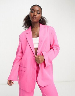 blazer in bright pink - part of a set