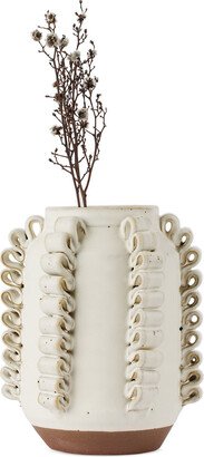 Perla Valtierra Off-White Lola C Chico Vase