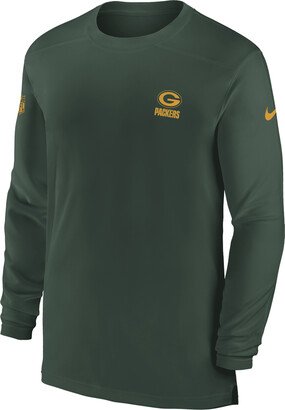 Men's Dri-FIT Sideline Coach (NFL Green Bay Packers) Long-Sleeve Top in Green