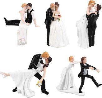 Romantic, Bride & Groom Dolls, Wedding Decoration, Supplies Cake Toppers, Dolls Synthetic, Resin Marry, Valentine's Figurine, Couple Figure