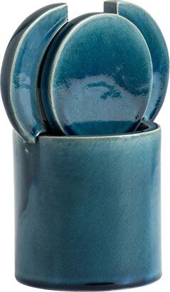 CUORECARPENITO Angiolino Vase Blue