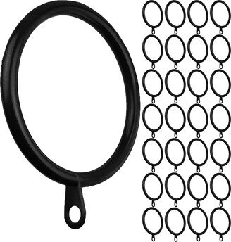 Meriville 28 Pcs 1.5-Inch Inner Diameter Metal Curtain Rings With Eyelets, Fits Up To 1 1/4-Inch Rod