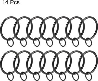 Unique Bargains Curtain Rings Metal Drapery Ring for Curtain Rods, 14 Pcs
