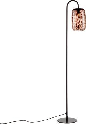 La Redoute Interieurs Toleco Metal and Amber Glass Floor Lamp