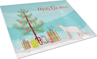 CK4591LCB Colorpoint Longhair No.2 Cat Merry Christmas Glass Cutting Board