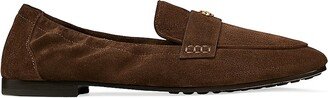 Flat Suede Ballet Loafers