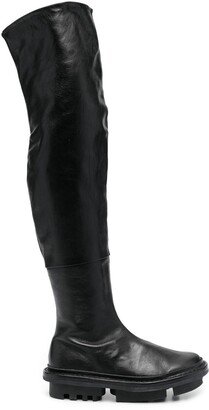 Slip-On Thigh-Length Boots