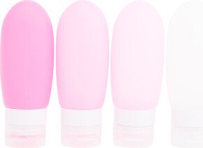 4pk 3oz Silicone Travel Bottles With Case for Women-AB