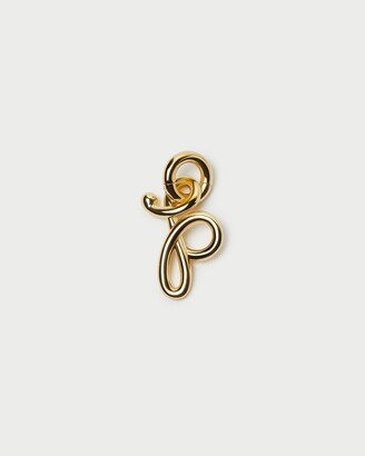 Small Gold Letter P Charm