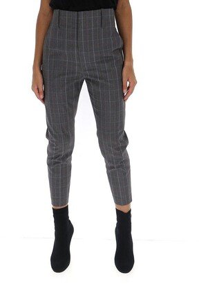 Cropped Plaid Trousers