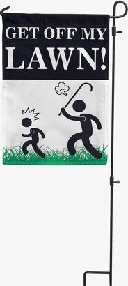 Get Off My Lawn Garden Yard Flag Art Outdoor Decoration Banner Trick Or Treat Highway Christmas Present