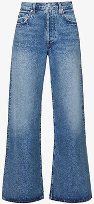 Womens Corsage (med Ind) Beverly Slouch Boot Wide-leg Organic-cotton Blend Jeans