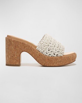 Nicki Crochet Cork Clog Sandals