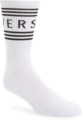 Logo Cotton Blend Crew Socks