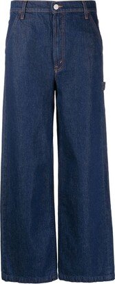 High-Rise Wide-Leg Jeans-CX