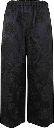 Floral Printed Wide-Leg Trousers