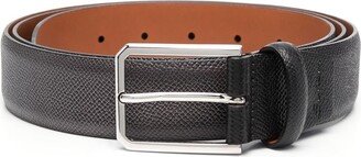 Rectangular Buckle Leather Belt-AA