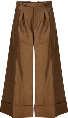 High Waist Wide Leg Trousers-AF