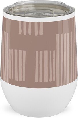 Travel Mugs: Step Into It - Dusty Rose Stainless Steel Travel Tumbler, 12Oz, Pink