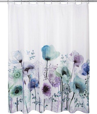 Blue Poppies Shower Curtain - Allure Home Creations