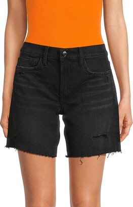 Distressed Bermuda Shorts