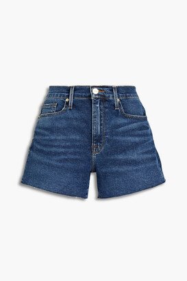 Le Brigette frayed denim shorts