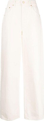 High-Rise Wide-Leg Jeans-BG