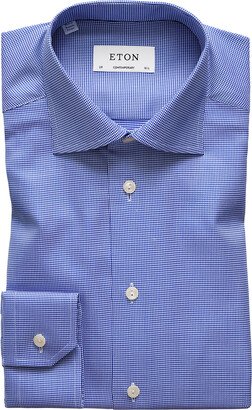 Men's Contemporary-Fit Houndstooth Dress Shirt