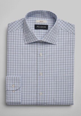 Men's Slim Fit Traditional Check Dress Shirt