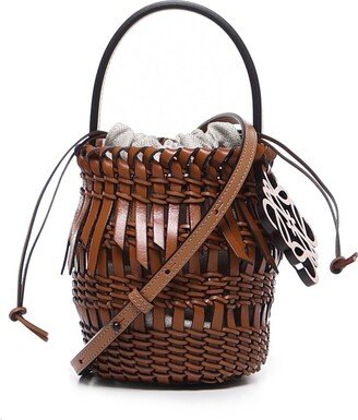 Small Bucket Bag With Fringes In Calfskin-AA