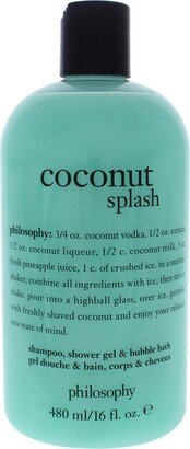 Coconut Splash by for Unisex - 16 oz Shampoo, Shower Gel and Bubble Bath