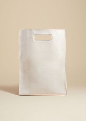 The Hudson Tote in Off-White Leather