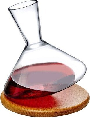 Balance Wine Decanter With Wooden Base-AA