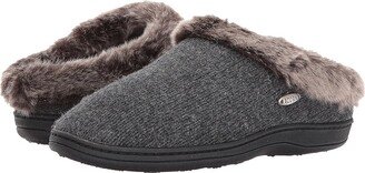 Chinchilla Clog Ragg (Dark Charcoal Heather) Women's Slippers