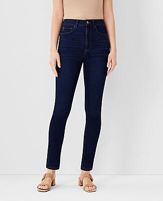 Petite Sculpting Pocket Highest Rise Skinny Jeans in Classic Dark Indigo Wash