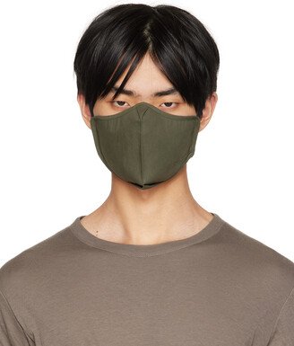 Green Poplin Face Mask