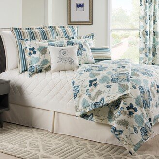 Victor Mill Savannah Floral Tradinional Blue Daybed set