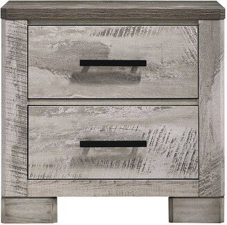 Adam 2 Drawer Nightstand Gray