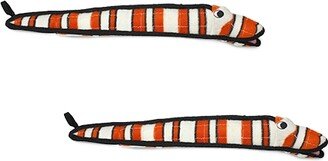 Tuffy Ocean Creature Eel, 2-Pack Dog Toys