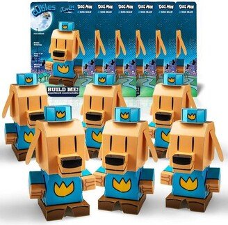 Cubles Dog Man Series 6-Pack Birthday and Education Activities Dog Man , Build Your Own 3D Product Figures , A Sturdy No Glue No Scissors Activity