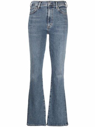 High-Rise Bootcut Jeans-AV