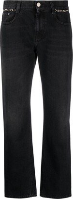 Falabella chain-embellished slim-leg jeans