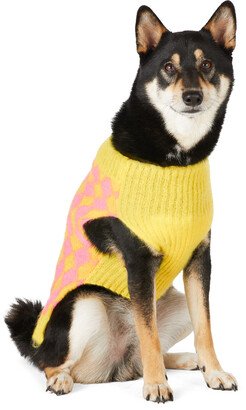 SSENSE Exclusive Yellow & Pink Intarsia Mohair Sweater