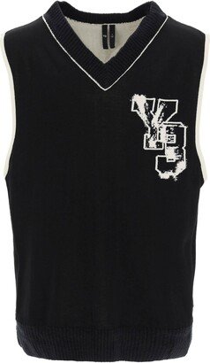 Jacquard logo vest