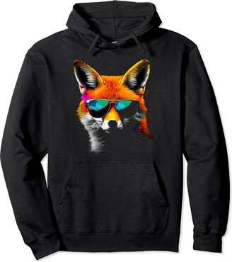 n!mal Fox Art Sunglasses - Animal Fox Pullover Hoodie